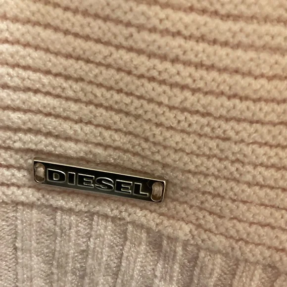 ✨ 💕 Diesel Soft Pastel Pink Italian Yarn Wool Blend Knit Sweater Women’s S EUC - Picture 5 of 10